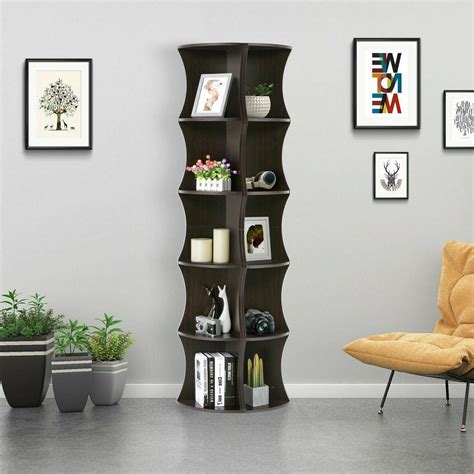 Homes are getting smaller and for this furniture and all objects have to adapt to smaller measurements. 5 Tier Corner Ladder Shelf Floor Stand Shelves