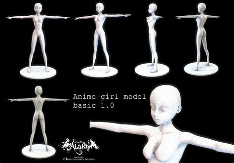 Obj is a geometry definition file format first developed by wavefront technologies for its advanced visualizer animation package. Anime girl basic free 3D Model .obj - CGTrader.com