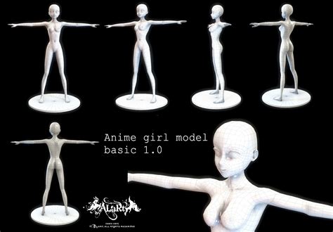 The entire 3d printing of the model amounts to $1,000 us. Anime girl basic free 3D Model .obj - CGTrader.com