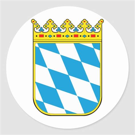 Larger prints than this value will be divided and printed on several rolls of wallpaper. Bayern Wappen Runder Aufkleber | Zazzle.de