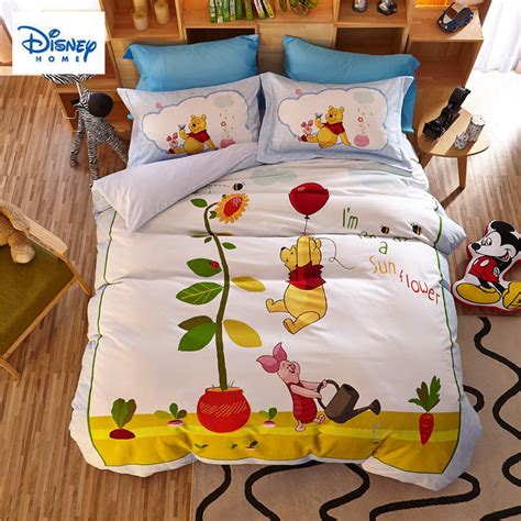 Home, bedroom decor, hotel, school, ect. 3D Winnie the pooh Piglet bedding set queen size comforter ...