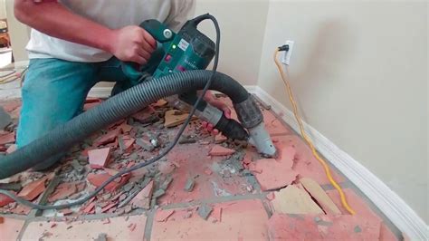 Dust free tile removal phoenix az dustless tile removal mesa gilbert chandler queen creek scottsdale ready to. Dust Free Tile Removal - Removing Saltillo Tile with ...