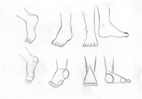 How to draw original characters from simple templates. Drawing Manga Feet Reference Picture (With images) | Anime ...