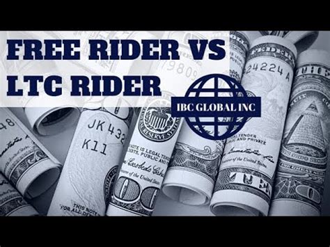 Give employees the reassurance that their families will receive a lump sum payment if they pass away. Living Benefits: Free Rider Vs. Long Term Care Rider - YouTube