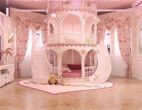 Ein prinzessinnenbett gehört zu den sogenannten themenbetten. Schlafzimmer Prinzessin Mädchen Rutsche Kinder Bett, schöne Einzel rosa Schloss ... | Kleinkind ...