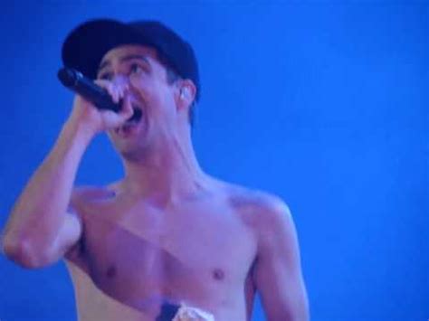 No thanks, brendon urie, panic! Shirtless Brendon Urie (& his sandwich) performs "$20 Nose ...