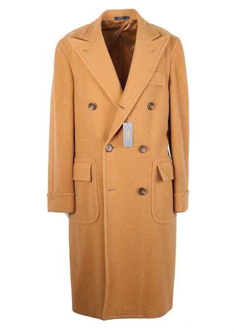 Polo Ralph Lauren Double Breasted Polo Camel Coat Size 54 ...