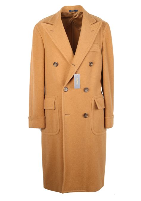 Historically worn by polo players between chukkers, this coat dresses up just as equally as done. Polo Ralph Lauren Double Breasted Polo Camel Coat Size 54 ...