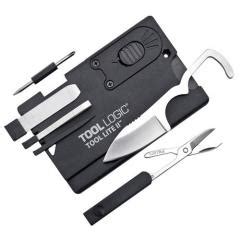 Featuring eight tools housed in a rectangular case that's just over three inches long, this tool logic multitool is small enough to be carried everywhere. Tool Logic SC2SB SC2SB Credit Card Companion with LED Light & Scissors