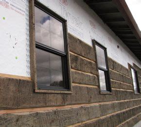 Danny shows how and why he installs the siding the way he does. Hand hewn log siding? | Log cabin interior, Exterior house ...