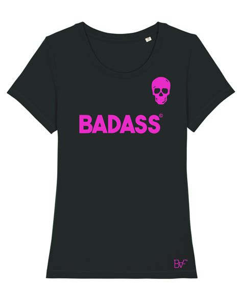Dames T-Shirt badass skull neon - Badass Fashion
