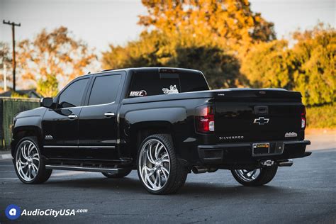 Wheels, 17 (43.2 cm) painted steel, silver. 2017 Chevy Silverado 1500 High Country | 26" Intro Wheels ...