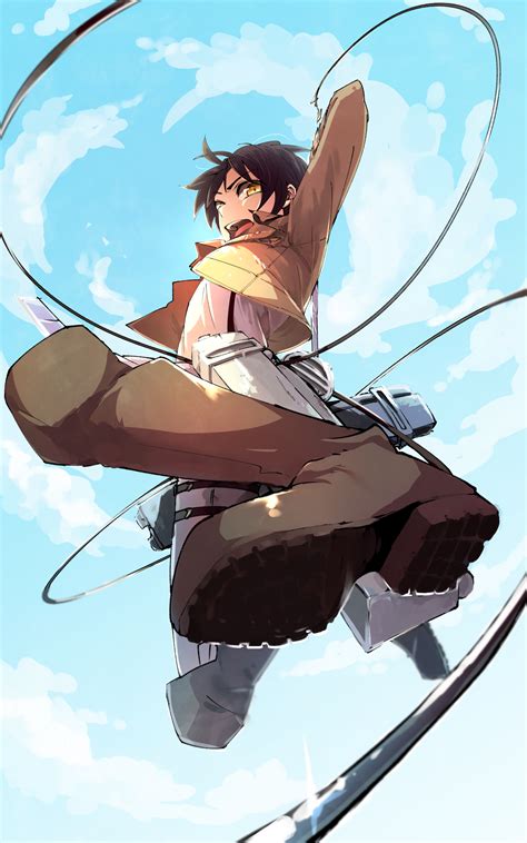 Eren mischievously smirks, turning his gaze to kenny. Eren Jaeger (Eren Yeager) - Attack on Titan - Mobile ...