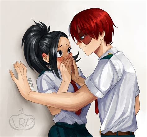 Unique momo yaoyorozu stickers featuring millions of original designs created and sold by independent artists. Todomomo : BokuNoShipAcademia