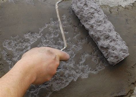 Filling and repairing cracks in concrete is super important to prevent further damage. How to Effectively Use Texture Rollers | Painted concrete ...