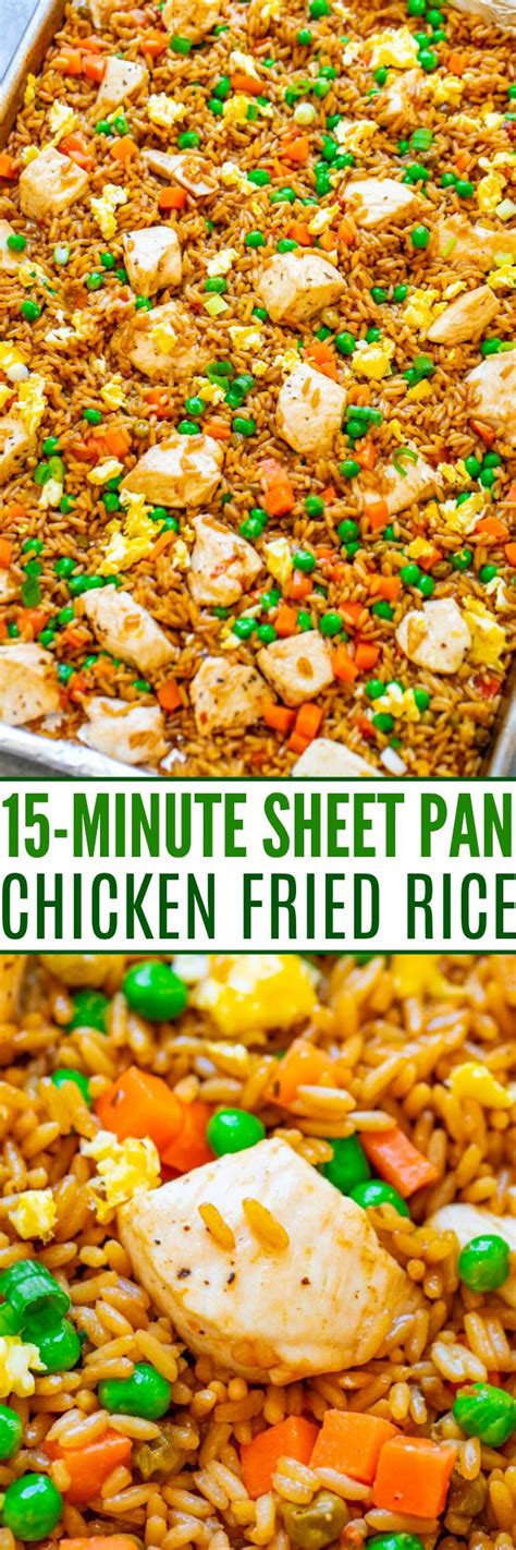 321 homemade recipes for pan fried chicken wings from the biggest global cooking community! 15-Minute Sheet Pan Chicken Fried Rice - Averie Cooks ...