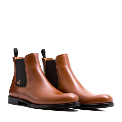 Sie passen zu den unterschiedlichsten looks und sind dank des typischen elastikeinsatzes besonders bequem. Serfan Chelsea Boot Herren Spezial Cognac Schwarz