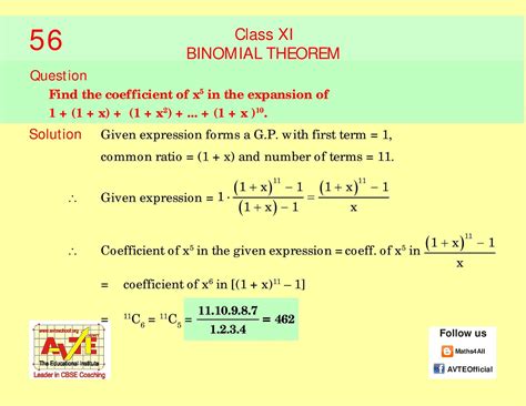 Maths4all: Binomial Theorem