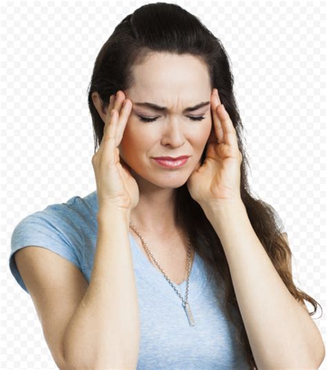 Vertigo is a feeling that you are spinning or moving, or that the world is spinning around you. Woman Female Dizzy Pain Migraine Headache Feeling | Citypng