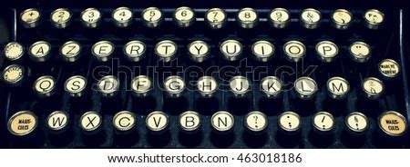 Old Typewriter Keyboard Stock Photo 954664 - Shutterstock