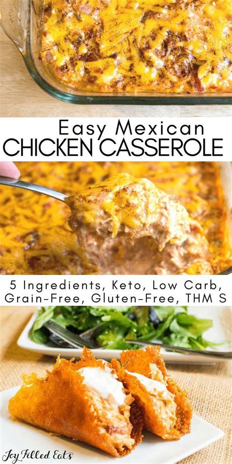 It's full of chicken and chi. Easy Mexican Chicken Casserole with Chipotle - Low Carb ...