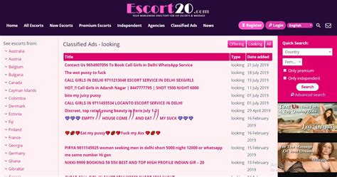 This article will list all of them along with descriptions, reviews, pros. Escort20.com Review: No Place for Casual Sex - Hookup Easy ...