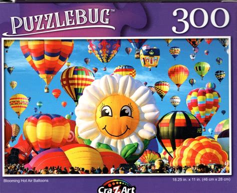 Each package features an educational panel of information on the subject matter along with a trivia quiz. Blooming Hot Air Balloons - 300 Pieces Jigsaw Puzzle