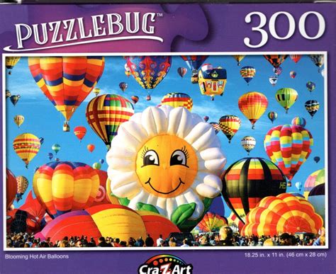 Features animals up up and away on an adventure. Blooming Hot Air Balloons - 300 Pieces Jigsaw Puzzle