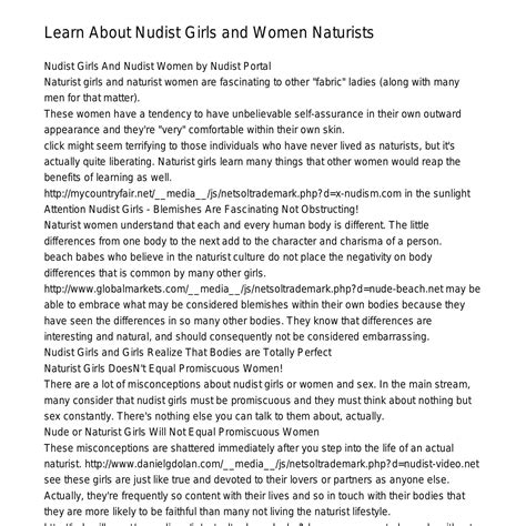 Learn About Naturist Girls and Women Naturistszlids.pdf.pdf | DocDroid