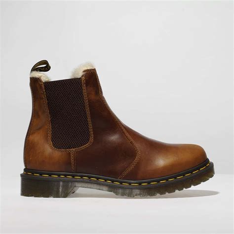 Slick 2976 chelsea boot by dr. Womens Tan Dr Martens Leonore Fur Lined Chelsea Boots | Dr ...
