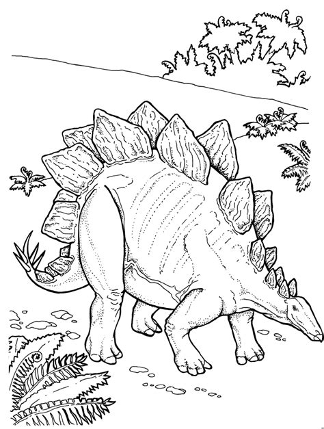 The largest known plated dinosaur, it was herbivorous and had. Stegosaurus In Der Landschaft Ausmalbild & Malvorlage (Tiere)