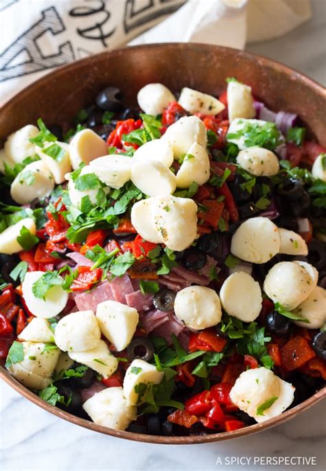 It's a popular salad during the summer and it's very versatile because there are so many different ingredients (mainly vegetables) you can put it in. The Best Italian Pasta Salad Recipe (VIDEO) - A Spicy ...