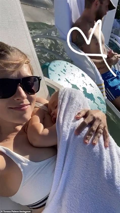 Teresa palmer and mark webber have some happy news to share! Teresa Palmer lounges by the pool with daughter Poet Lake ...