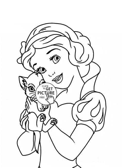 Free printable princess tiana coloring pages for kids princess tiana from the disney film, the princess and the frog, is a favorite amongst young girls. Disney Princess Belle with cat coloring page for kids ...