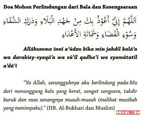 Memohon perlindungan dari 4 perkara. Doa Mohon Perlindungan dari Bala dan Kesengsaraan | Doa ...