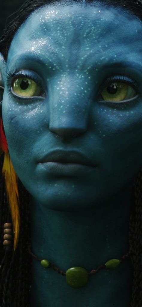 Spectacular contrast and vivid color enhance the definition. 1242x2688 Zoe Saldana as Neytiri in Avatar Iphone XS MAX ...