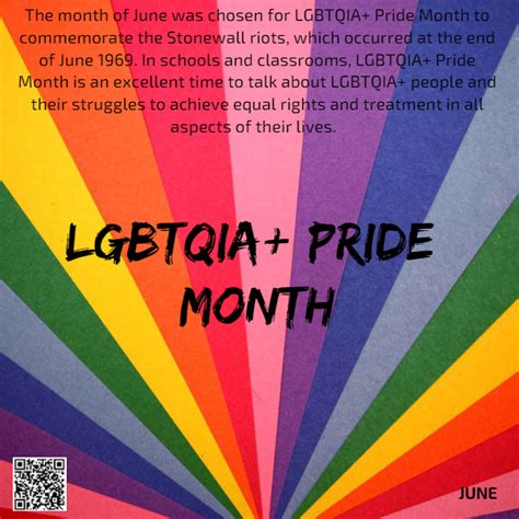 Throughout june, pride month rallying the stonewall riots in manhattan in 1969. Ms. Morrow"s Class : LGBTQIA+PRIDE MONTH