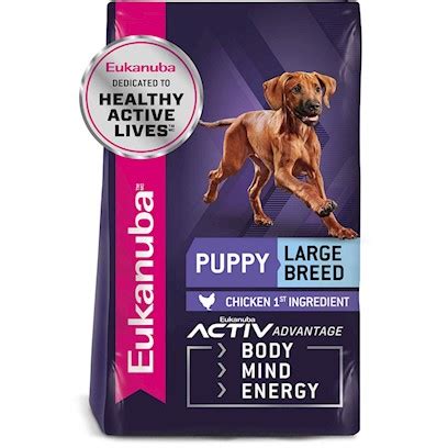 Dog cans, pouches, foils & trays. Buy Eukanuba Large Breed Puppy Chicken Formula Dry Dog ...