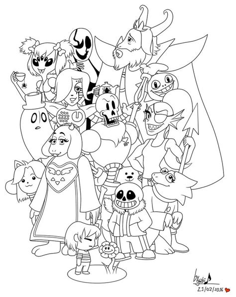 Best vases flower vase coloring page pages flowers in a top i. Undertale Coloring Pages Printable | Monster coloring ...