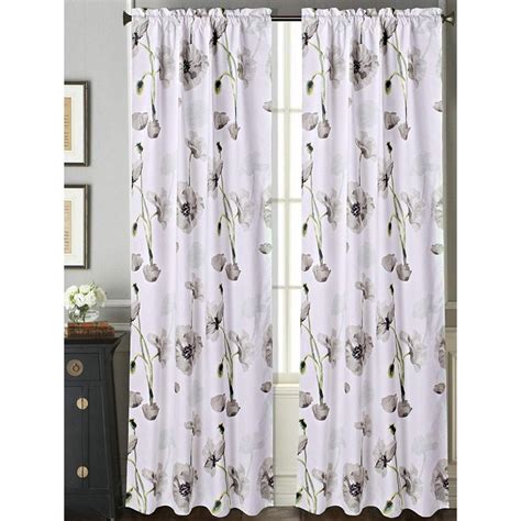 Walmart canada offers a variety of window treatments and home decor options to turn the front of your house into a. Sapphire Home 2 Rod Pocket Curtain Panels 63 Inches Long ...