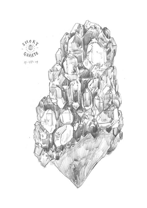 Free infographic pencil diagram for powerpoint. #ElementEdenArtSearch Smoky Quartz - pencil drawing ...