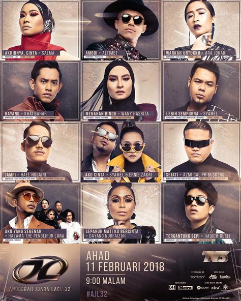 Anugerah juara lagu is a popular annual music competition in malaysia, organised by tv3 since 1986. Anugerah Juara Lagu 32.....malam semalam