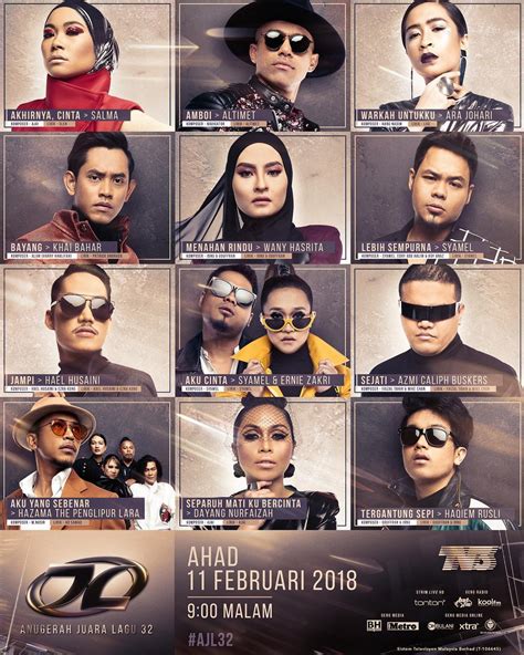 Anugerah juara lagu is a popular annual music competition in malaysia, organised by tv3 since 1986. Anugerah Juara Lagu 32.....malam semalam