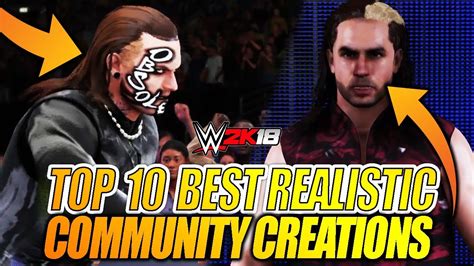 Susbcribe our channel for more wwe 2k18 mods,gameplays \u0026 tutorials. TOP 10 MOST REALISTIC CREATED WRESTLERS IN WWE 2K18 - COMMUNITY CREATIONS - YouTube