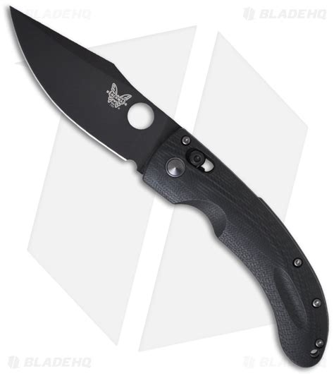 4.1 oz blade lock safety: Benchmade Mini Onslaught AXIS Lock Knife (3.45" Black) 746BK - Blade HQ