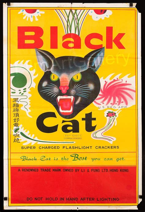 Black cat fireworks hottest fireworks brand sold here! Black Cat Firecrackers Vintage Movie Poster | 25x35 ...