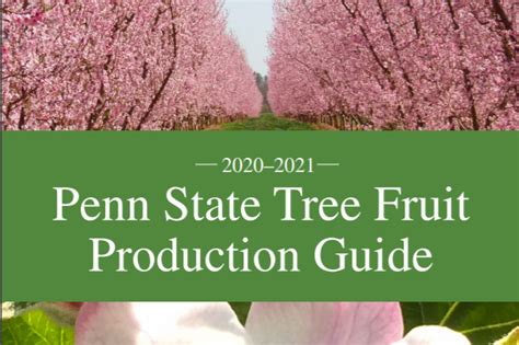 Nursery producers with sales of $10,000 or more paid total. Penn State Extension's Tree Fruit Production Guide wins ...