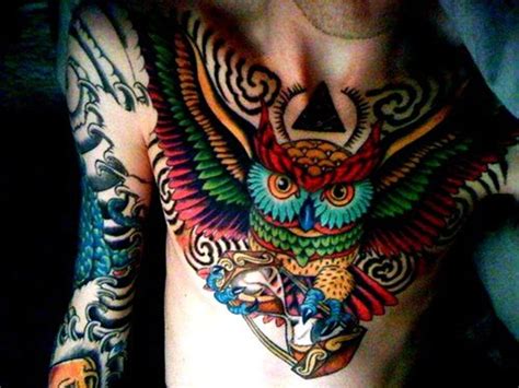 Owl tattoos are open to customization. Amazing Color Tattoos - Women Styler