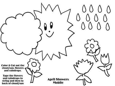 Get crafts, coloring pages, lessons, and more! April Showers Coloring Pages - Coloring Home