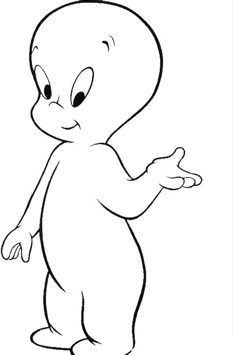 Casper the friendly ghost coloring pages The Little Casper Will Go Coloring Pages - Casper Coloring ...